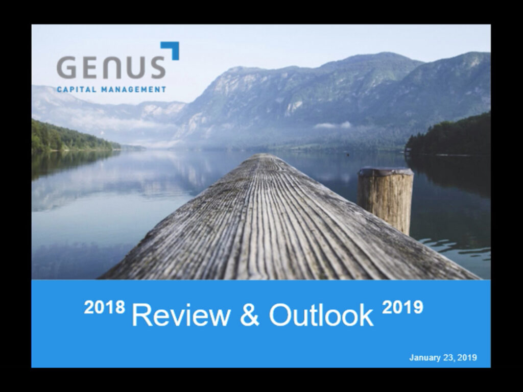 Genus' 2018 Review & 2019 Outlook