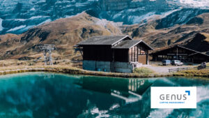 image of a lake and cottage