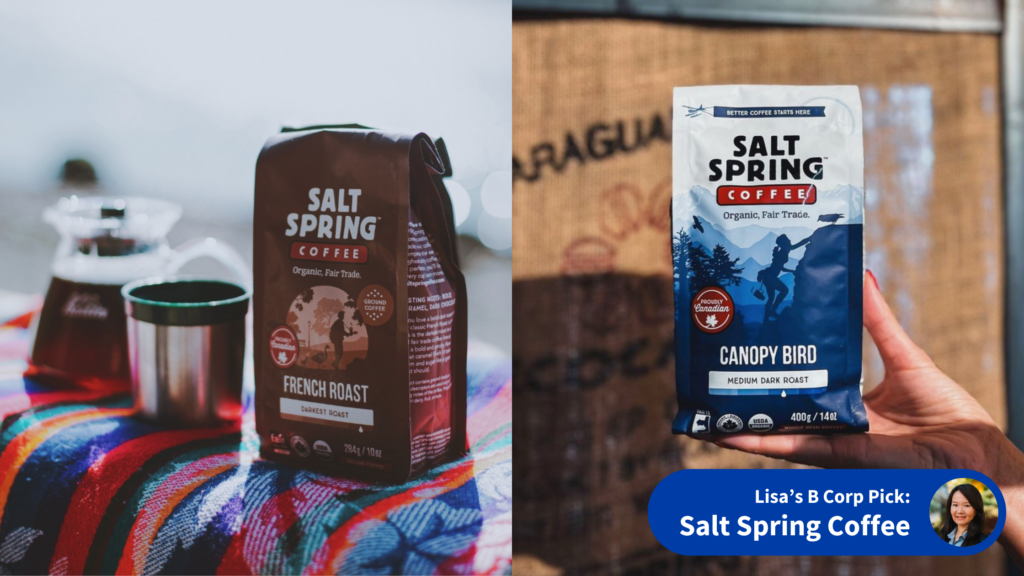Salt Spring Coffee B Corp gift pick graphic