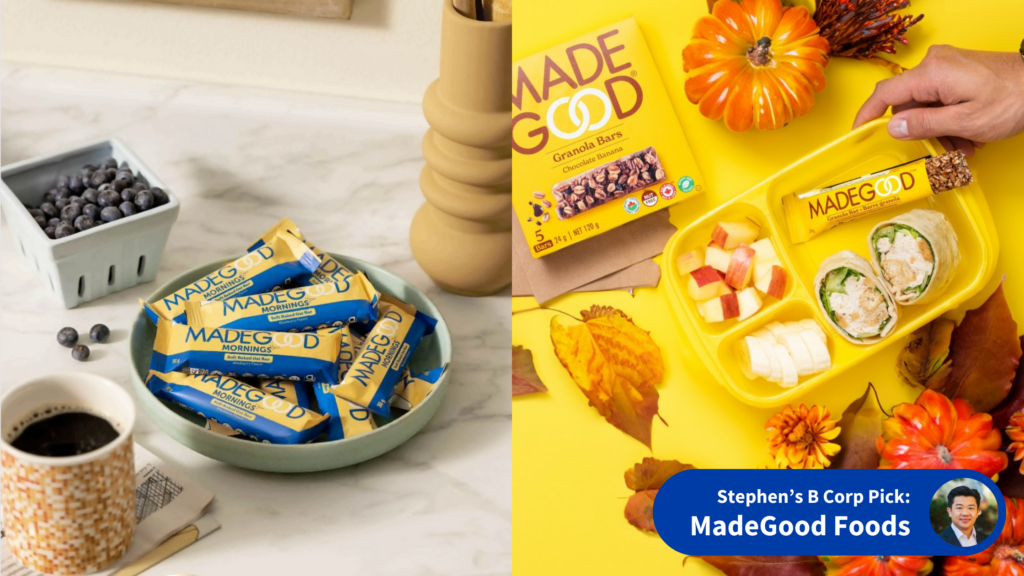MadeGood Foods B Corp gift pick graphic