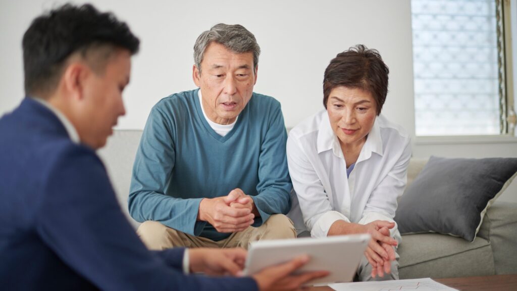 seniors investing with a financial advisor